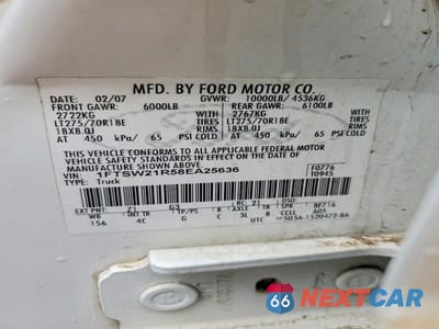 Zdjęcie 12 z 12 samochodu: 2008 FORD F250 SUPER DUTY VIN:1FTSW21R58EA25636 - miniatura