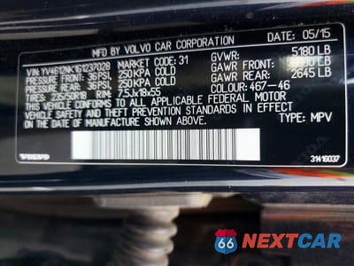 Zdjęcie 13 z 13 samochodu: 2016 VOLVO XC70 T5 PREMIER VIN:YV4612NK1G1237028 - miniatura