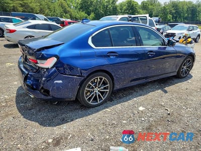Trzecie zdjęcie samochodu z tyłu: 2020 BMW 330I VIN:3MW5R1J00L8B39083 - miniatura
