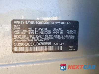 Zdjęcie 14 z 14 samochodu: 2018 BMW X5 XDRIVE35I VIN:5UXKR0C5XJ0X86895 - miniatura