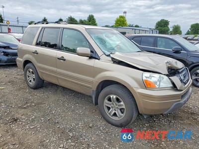 Czwarte zdjęcie samochodu z boku: 2005 HONDA PILOT EX VIN:5FNYF18485B052838 - miniatura