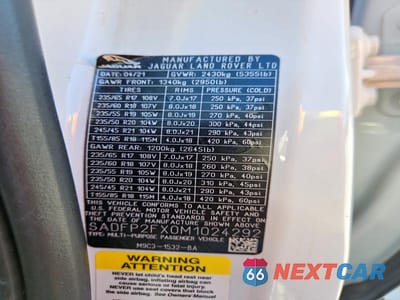 Zdjęcie 14 z 14 samochodu: 2021 JAGUAR E-PACE SE VIN:SADFP2FX0M1024292 - miniatura
