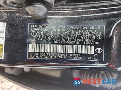 Zdjęcie 12 z 12 samochodu: 2013 TOYOTA PRIUS TWO VIN:JTDKN3DU9D1683745 - miniatura