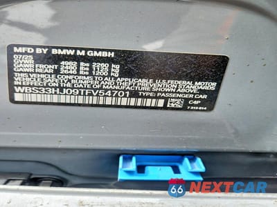 Zdjęcie 12 z 12 samochodu: 2026 BMW M3 COMPETITION VIN:WBS33HJ09TFV54701 - miniatura