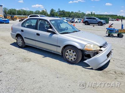 Czwarte zdjęcie samochodu z boku: 1998 HONDA CIVIC LX VIN:2HGEJ6676WH627298 - miniatura