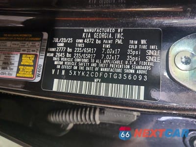 Zdjęcie 14 z 14 samochodu: 2026 KIA SPORTAGE LX VIN:5XYK2CDF0TG356093 - miniatura