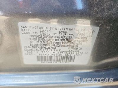 Zdjęcie 12 z 12 samochodu: 2020 NISSAN VERSA SV VIN:3N1CN8EVXLL857843 - miniatura