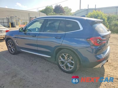 Drugie zdjęcie samochodu z przodu: 2022 BMW X3 XDRIVE30I VIN:5UX53DP00N9K66629 - miniatura