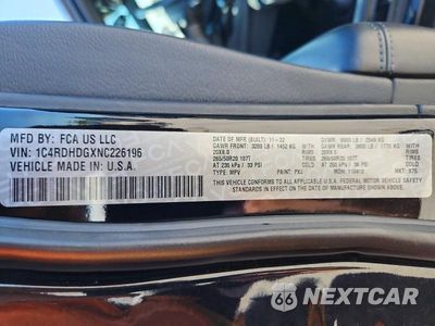 Zdjęcie 13 z 13 samochodu: 2022 DODGE DURANGO GT VIN:1C4RDHDGXNC226196 - miniatura