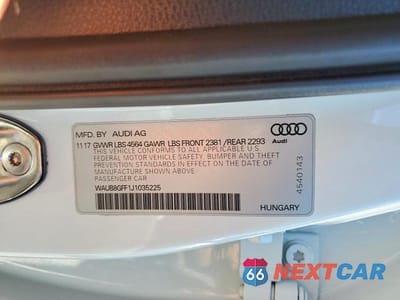 Zdjęcie 12 z 12 samochodu: 2018 AUDI A3 PREMIUM VIN:WAUB8GFF1J1035225 - miniatura