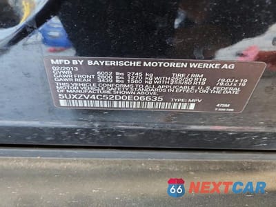 Zdjęcie 13 z 13 samochodu: 2013 BMW X5 XDRIVE35I VIN:5UXZV4C52D0E06635 - miniatura