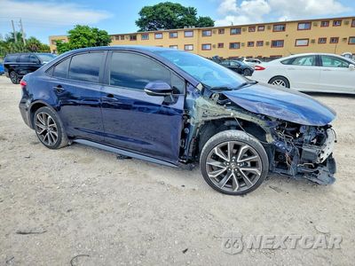 Czwarte zdjęcie samochodu z boku: 2022 TOYOTA COROLLA SE VIN:5YFS4MCE3NP120934 - miniatura