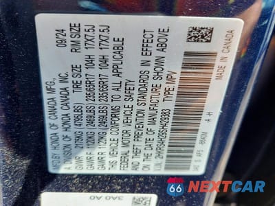 Zdjęcie 14 z 14 samochodu: 2025 HONDA CR-V LX VIN:2HKRS4H29SH429383 - miniatura