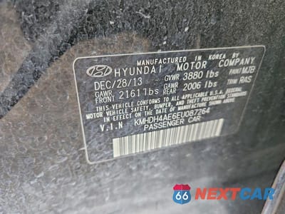 Zdjęcie 12 z 12 samochodu: 2014 HYUNDAI ELANTRA LIMITED VIN:KMHDH4AE6EU087264 - miniatura