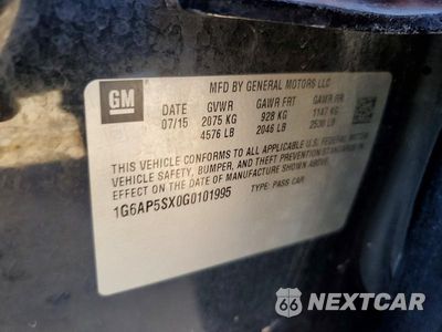 Zdjęcie 12 z 12 samochodu: 2016 CADILLAC CTS VIN:1G6AP5SX0G0101995 - miniatura