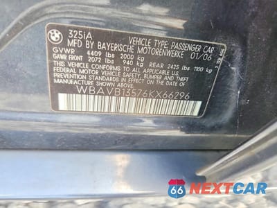 Zdjęcie 13 z 13 samochodu: 2006 BMW 325 I VIN:WBAVB13576KX66296 - miniatura