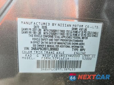 Zdjęcie 14 z 14 samochodu: 2026 NISSAN KICKS SV VIN:3N8AP6CB9TL389653 - miniatura