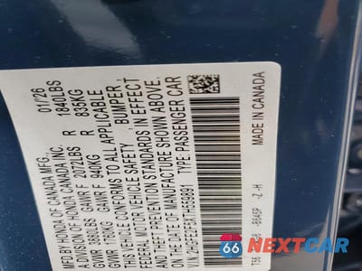 Zdjęcie 12 z 12 samochodu: 2026 HONDA CIVIC SPORT VIN:2HGFE2F5XTH559891 - miniatura