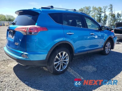 Trzecie zdjęcie samochodu z tyłu: 2016 TOYOTA RAV4 HV LIMITED VIN:JTMDJREV6GD053568 - miniatura