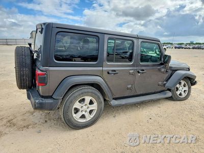 Trzecie zdjęcie samochodu z tyłu: 2020 JEEP WRANGLER UNLIMITED SPORT VIN:1C4HJXDNXLW122929 - miniatura