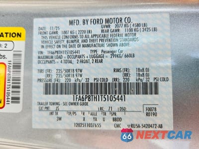 Zdjęcie 13 z 13 samochodu: 2026 FORD MUSTANG VIN:1FA6P8TH1T5105441 - miniatura