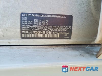 Zdjęcie 12 z 12 samochodu: 2015 BMW 328 XI VIN:WBA3G7C56FK481035 - miniatura