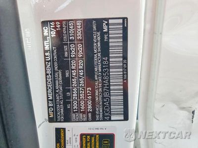 Zdjęcie 13 z 13 samochodu: 2017 MERCEDES-BENZ GLE 350 VIN:4JGDA5JB7HA853184 - miniatura