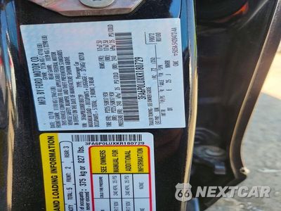 Zdjęcie 12 z 12 samochodu: 2019 FORD FUSION SE VIN:3FA6P0LUXKR180729 - miniatura