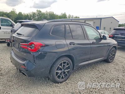 Trzecie zdjęcie samochodu z tyłu: 2022 BMW X3 XDRIVE30I VIN:5UX53DP00N9L86477 - miniatura