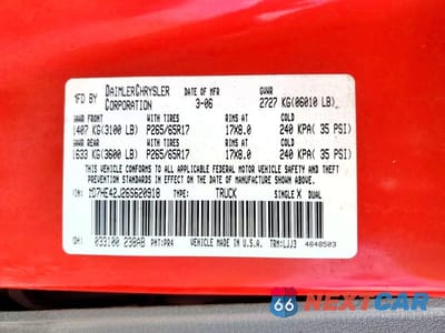 Zdjęcie 12 z 12 samochodu: 2006 DODGE DAKOTA SLT VIN:1D7HE42J26S620918 - miniatura