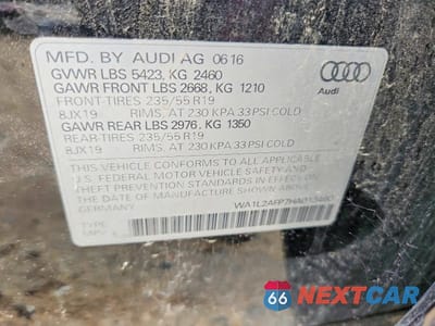 Zdjęcie 16 z 16 samochodu: 2017 AUDI Q5 PREMIUM PLUS VIN:WA1L2AFP7HA013460 - miniatura