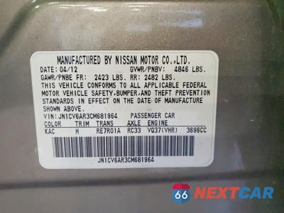 Zdjęcie 12 z 12 samochodu: 2012 INFINITI G37 SEDAN X VIN:JN1CV6AR3CM681964 - miniatura