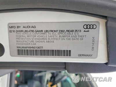 Zdjęcie 12 z 12 samochodu: 2017 AUDI A4 PREMIUM VIN:WAUANAF46HN010677 - miniatura