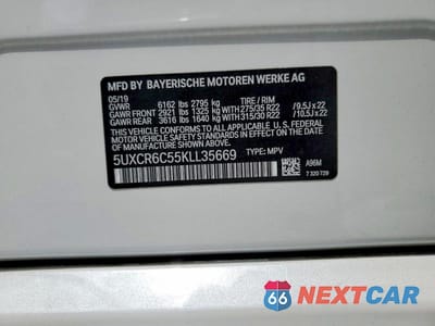 Zdjęcie 13 z 13 samochodu: 2019 BMW X5 XDRIVE40I VIN:5UXCR6C55KLL35669 - miniatura