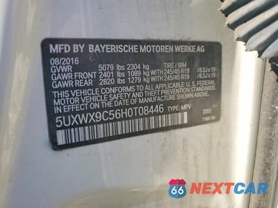 Zdjęcie 12 z 12 samochodu: 2017 BMW X3 XDRIVE28I VIN:5UXWX9C56H0T08446 - miniatura