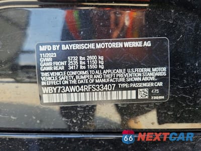 Zdjęcie 13 z 13 samochodu: 2024 BMW I4 EDRIVE 40 VIN:WBY73AW04RFS33407 - miniatura