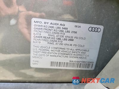 Zdjęcie 13 z 13 samochodu: 2024 AUDI Q5 PREMIUM PLUS 45 VIN:WA1EAAFY9R2132403 - miniatura