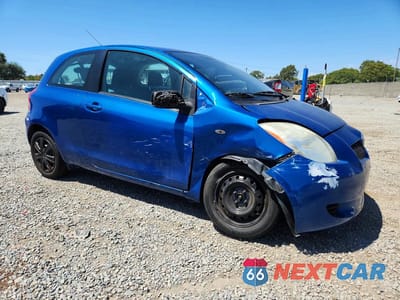 Czwarte zdjęcie samochodu z boku: 2007 TOYOTA YARIS BASE VIN:JTDJT923775097072 - miniatura