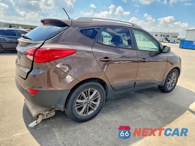 Trzecie zdjęcie samochodu z tyłu: 2014 HYUNDAI TUCSON SE VIN:KM8JU3AG6EU845193 - miniatura