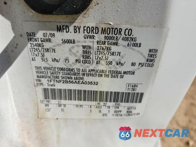 Zdjęcie 13 z 13 samochodu: 2010 FORD F250 SUPER DUTY VIN:1FTNF2B56AEA03532 - miniatura