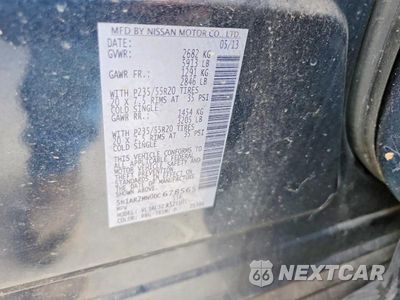 Zdjęcie 13 z 13 samochodu: 2013 NISSAN PATHFINDER S VIN:5N1AR2MN0DC678565 - miniatura