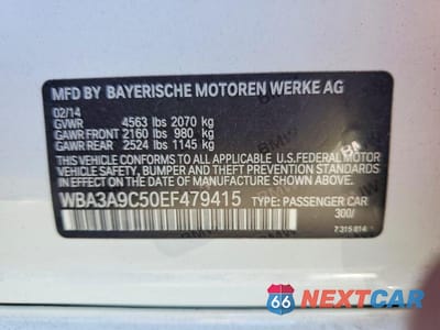 Zdjęcie 12 z 12 samochodu: 2014 BMW 335 I VIN:WBA3A9C50EF479415 - miniatura