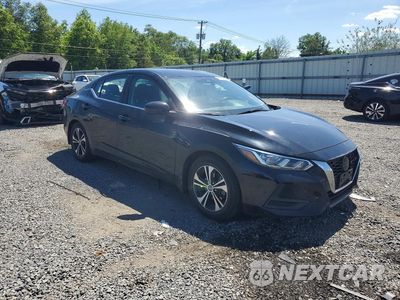 Czwarte zdjęcie samochodu z boku: 2021 NISSAN SENTRA SV VIN:3N1AB8CV0MY307087 - miniatura