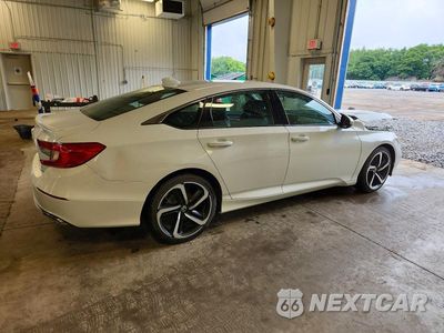 Trzecie zdjęcie samochodu z tyłu: 2018 HONDA ACCORD SPORT VIN:1HGCV1F32JA145401 - miniatura
