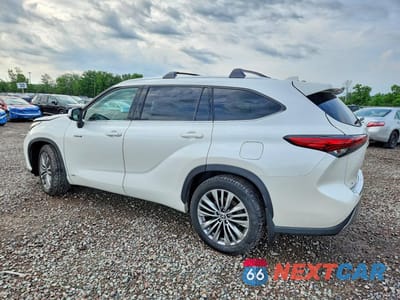 Drugie zdjęcie samochodu z przodu: 2020 TOYOTA HIGHLANDER HYBRID PLATINUM VIN:5TDEBRCH8LS005616 - miniatura