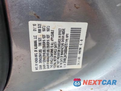 Zdjęcie 13 z 13 samochodu: 2010 HONDA ODYSSEY EXL VIN:5FNRL3H72AB044070 - miniatura