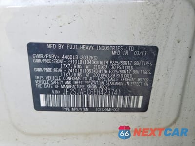 Zdjęcie 13 z 13 samochodu: 2014 SUBARU FORESTER 2.5I PREMIUM VIN:JF2SJAEC6EH423741 - miniatura