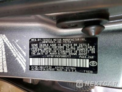 Zdjęcie 12 z 12 samochodu: 2015 TOYOTA CAMRY SE VIN:4T1BF1FK5FU895777 - miniatura