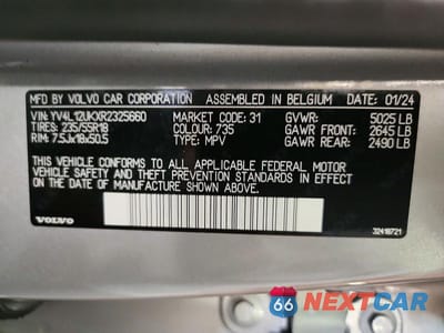 Zdjęcie 14 z 14 samochodu: 2024 VOLVO XC40 CORE VIN:YV4L12UKXR2325660 - miniatura