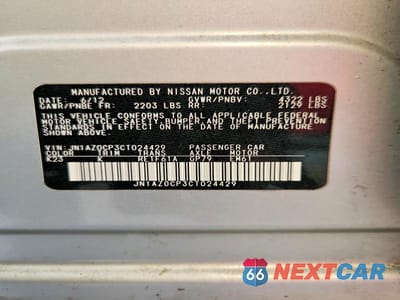 Zdjęcie 13 z 13 samochodu: 2012 NISSAN LEAF SV VIN:JN1AZ0CP3CT024429 - miniatura